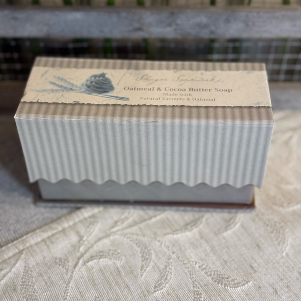 Shugar Soapworks‎ Oatmeal & Cocoa Butter Bar Soap 10 oz in Gift Box